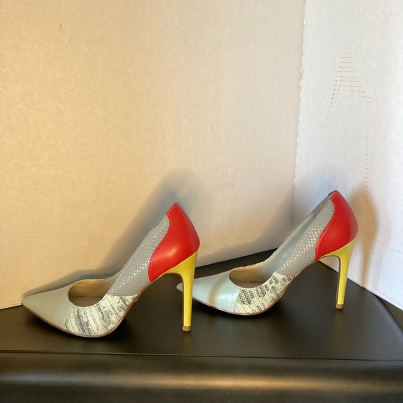 Rock N Republic Heels Faux Snakeskin Multicolor 7.5 Sexy - Picture 3 of 8